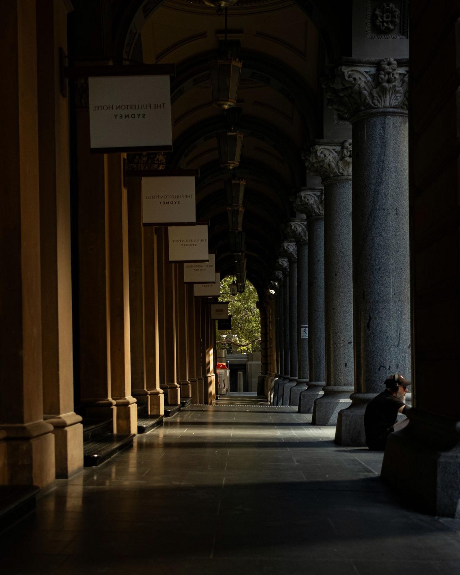 Historic stone arcade